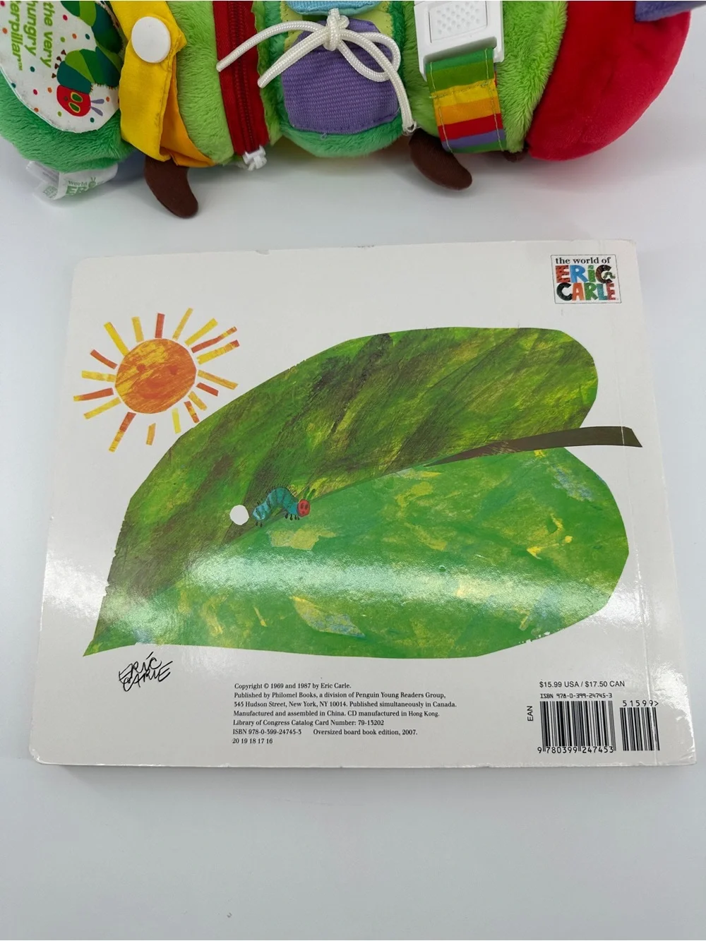 Very Hungry Caterpillar board book preowned showing